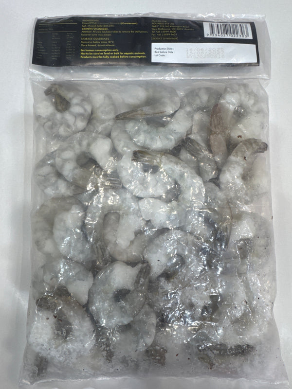 Raw Frozen Green Prawns