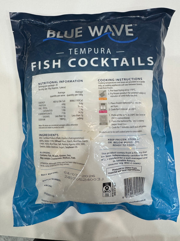 Frozen Fish Cocktails- Tempura