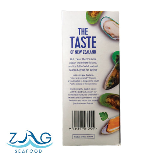 New Zealand half shell Mussels by Talley's | ZAG Seafood