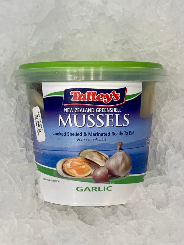 Cooked and Marinated New Zealand Greenshell Mussels by Talley's